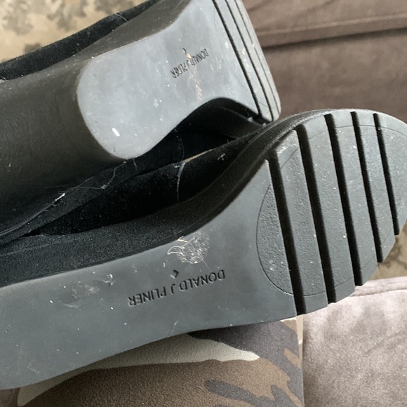 - DONALD J. PLINER Nilos Calf Hair Suede Wedge Boots booties 8.5 lace up - Picture 6 of 8